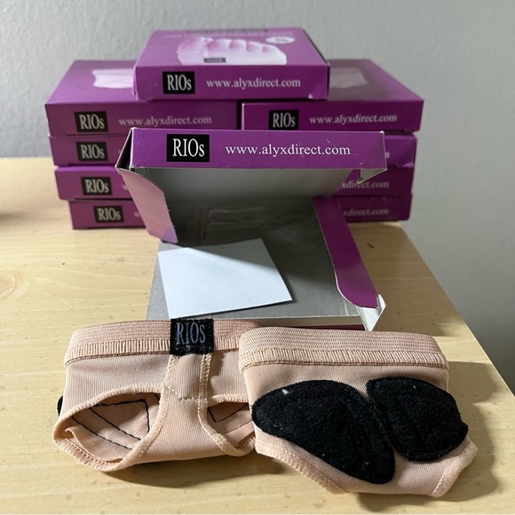 10 pair RIOS half toe sock, SMALL, perfect for sandals, Pilates, yoga, dance - Picture 1 of 7